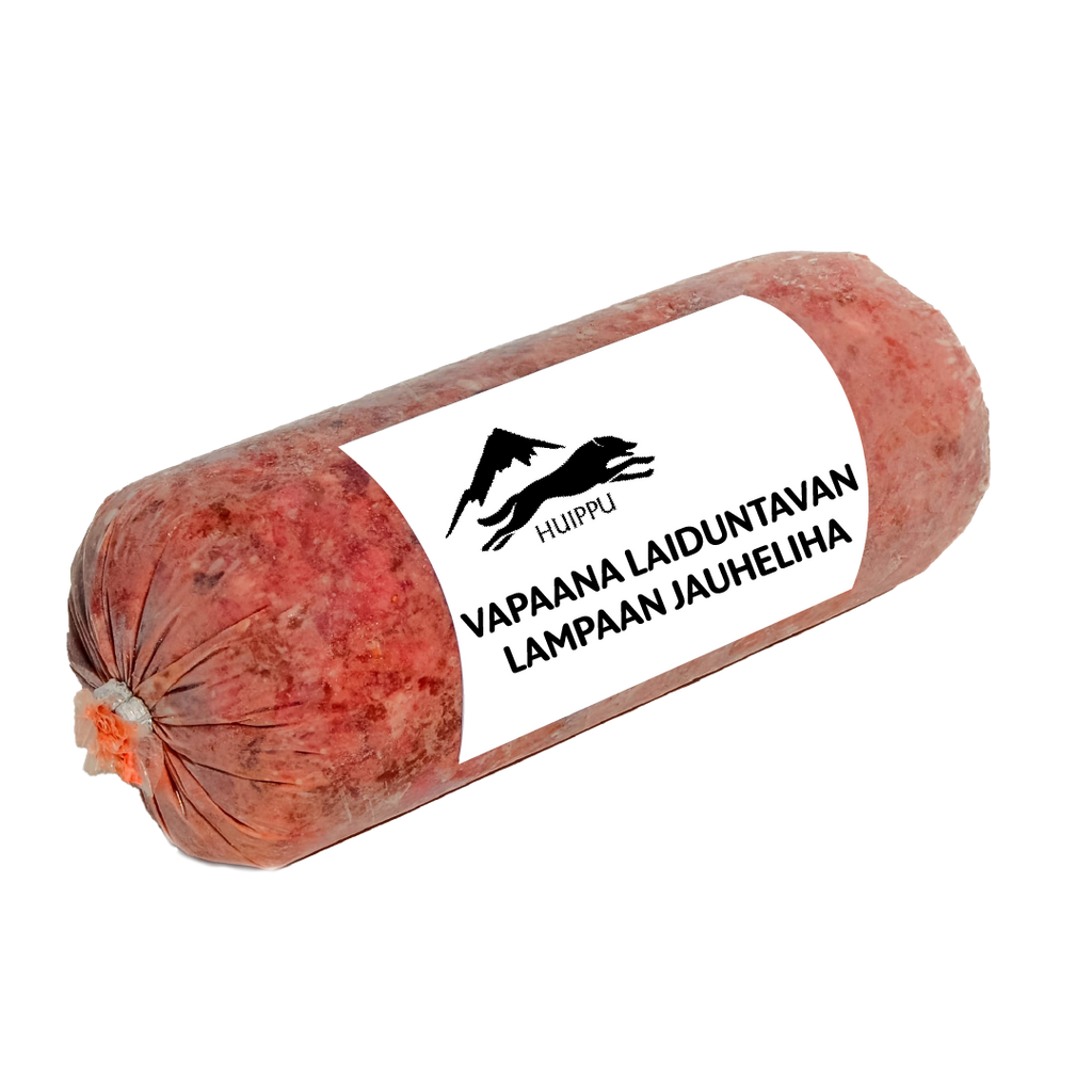 Huippu Vapaana laiduntavan lampaan jauheliha KOIRALLE - RAAKARUOKA LAMMAS KOIRALLE