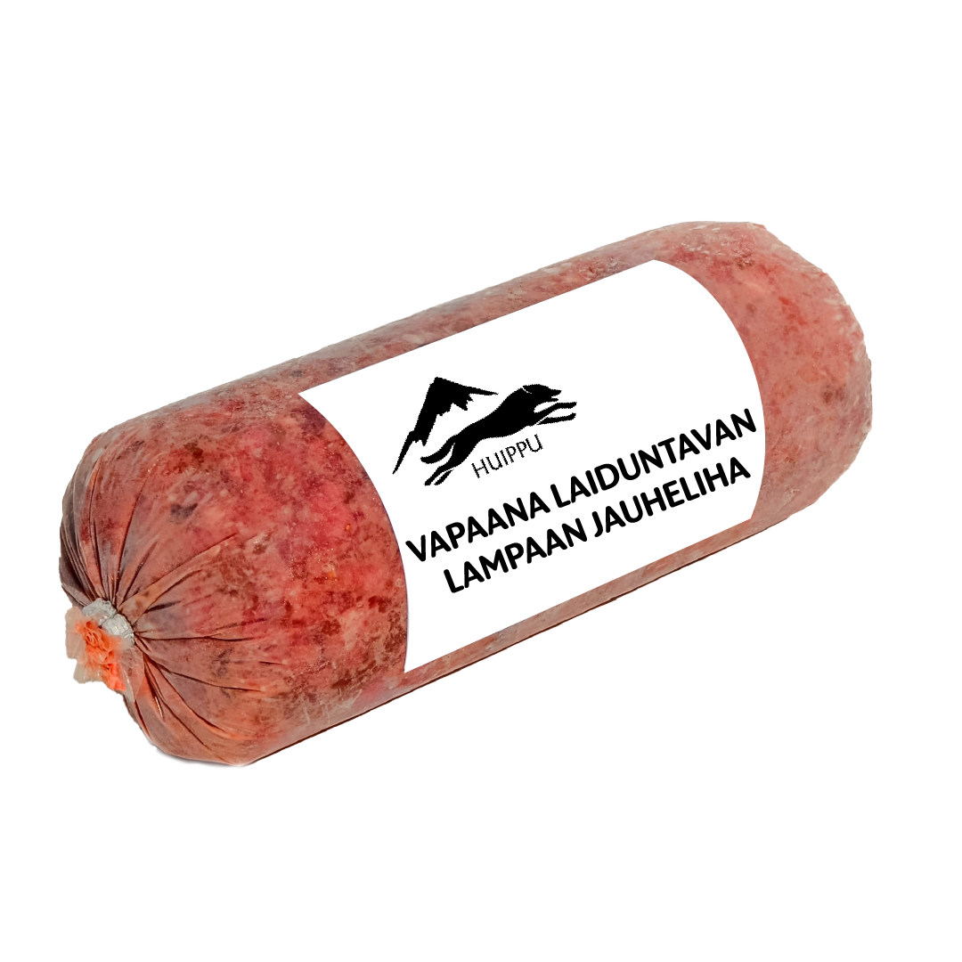 Huippu Vapaana laiduntavan lampaan jauheliha KOIRALLE - RAAKARUOKA LAMMAS KOIRALLE